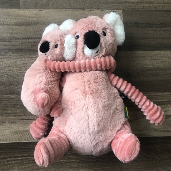 Deglingos Toys Deglingos Mom And Baby Koala Pair Pink Velcro Hands